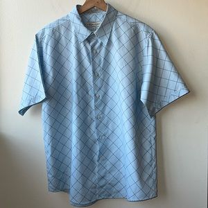 Eighty Eight Men’s Diamond Pattern Button Down Shirt Medium